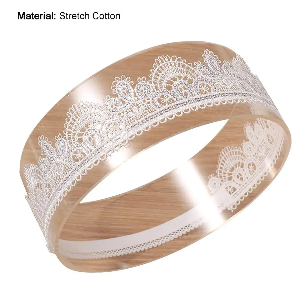 

Baby Hairband Floral Print Hair Accessories Skin Friendly Toddlers Girls Lace Headband for Photography