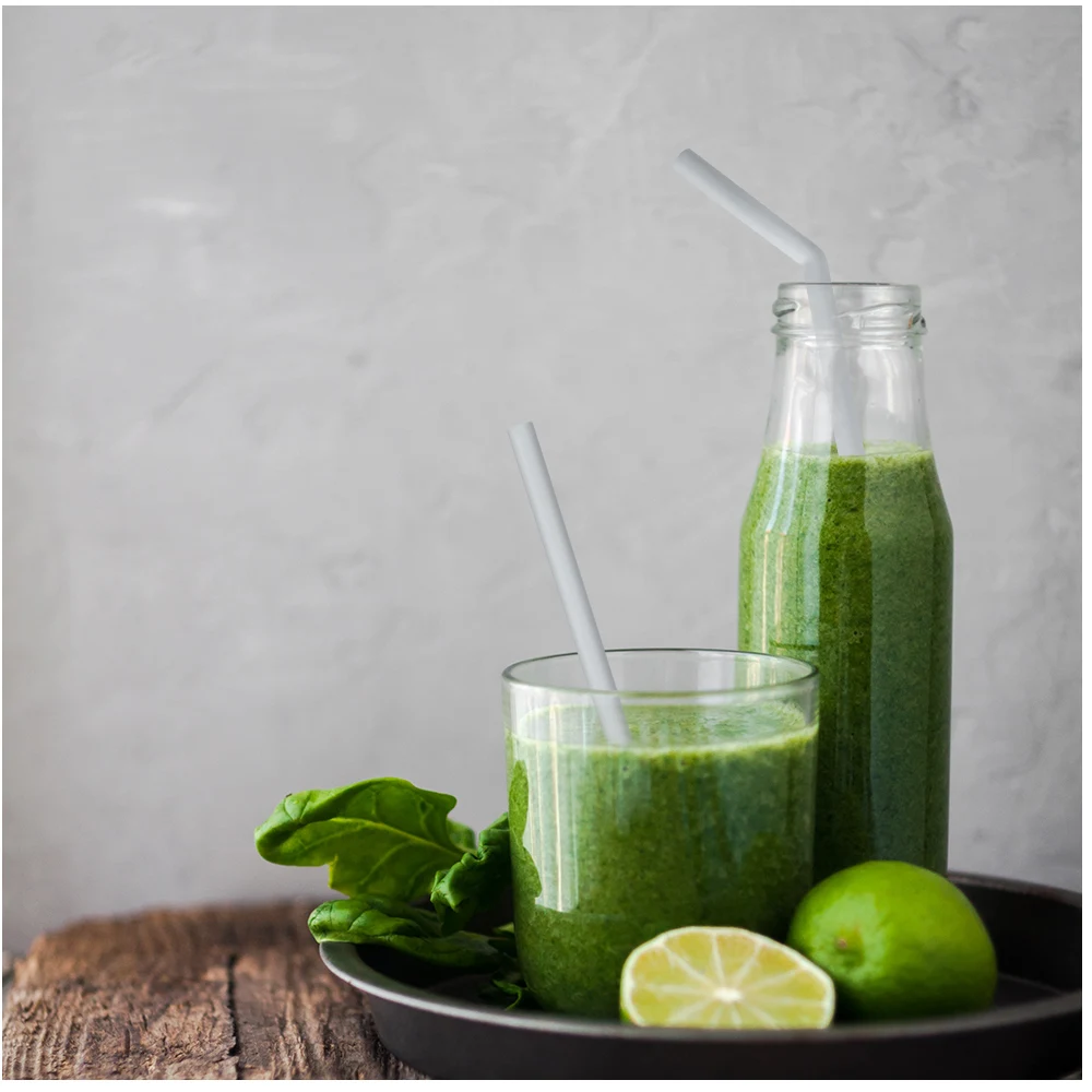 

5Pcs Reusable Silicone Drinking Straws Set Extra Long Flexible Straws with Cleaning Brushes for 20 oz Tumbler Bar Party Straws