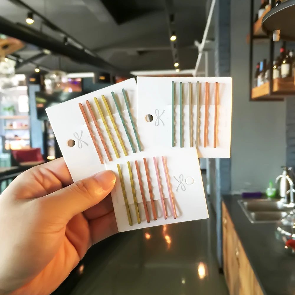 6 шт./компл. заколки для волос карамельных цветов шпильки 5 см волнистые из сплава