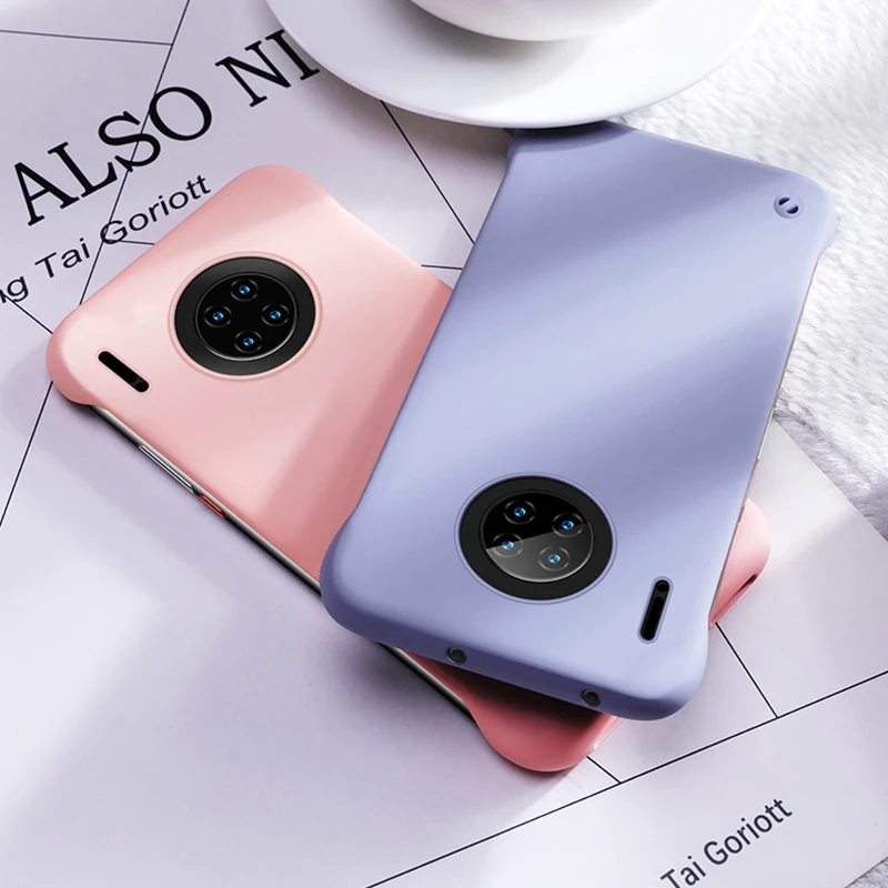 Жидкий Бескаркасный жесткий чехол для huawei mate 30 20 20X Pro Ультра тонкий жидкий PC P30 Lite