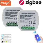 Умный модуль переключателя регулировки яркости Tuya Smart 12 Gang ZigBee с нейтральным беспроводным управлением Smartlife поддержка Zigbee 2MQTT требуется шлюз