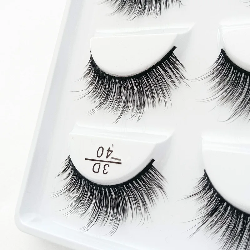 Модные сексуальные норковые ресницы 5 пар настоящая норка ручной работы