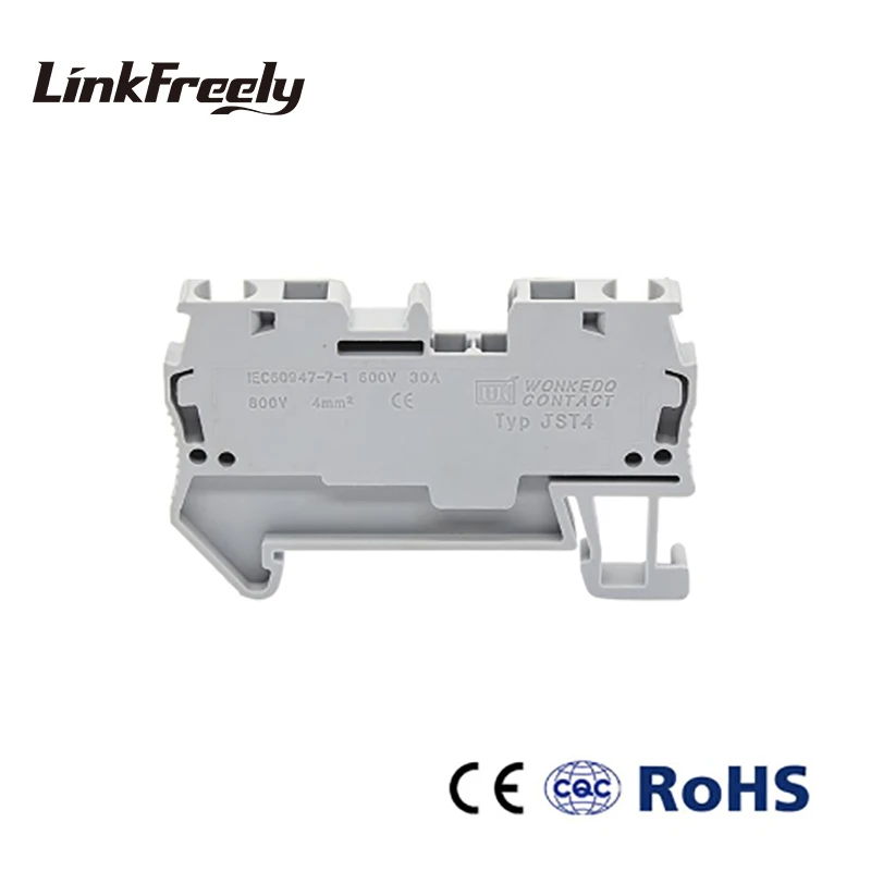 _ 20 шт. 4 мм ^ 2 штепсельная пружина типа ST-4 блок соединитель проводки Faston терминалы