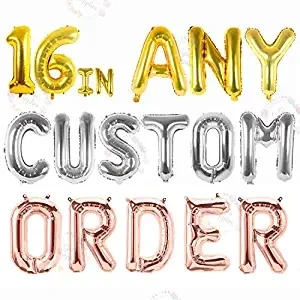Надувные буквы пользовательская фраза 16 &quotдюймовый алфавит цифры фольги