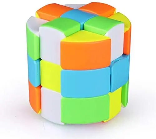 Cuber speed Qiyi цилиндр восьмиугольный магический куб головоломка IQ мозг 3x3 скоростной
