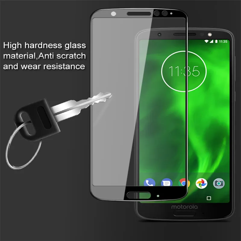 Full Curved Tempered Glass For Moto G8 plus E6 play Plus One Pro protective glas on Power screen protector Film | Мобильные телефоны