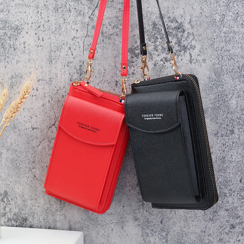 

2021 Women Small Bag Mobile Phone Square Bag Causal Shoulder Messenger Crossbody Bag Card Holder Lady Wallet Purse