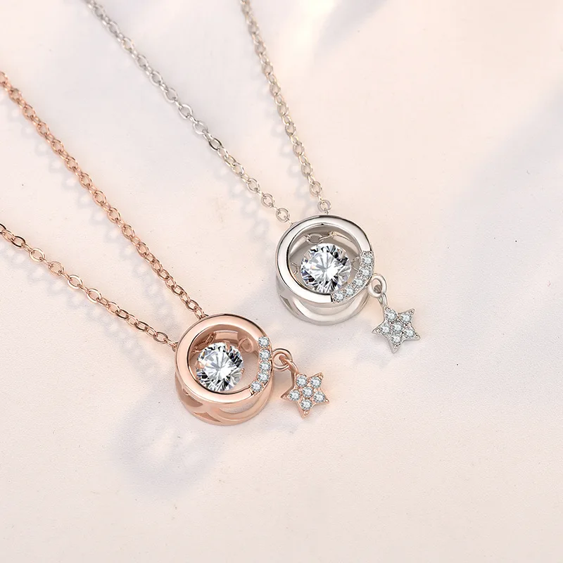 925 пробы Серебряный Модный кулон колье ожерелье ювелирные изделия для свадьбы