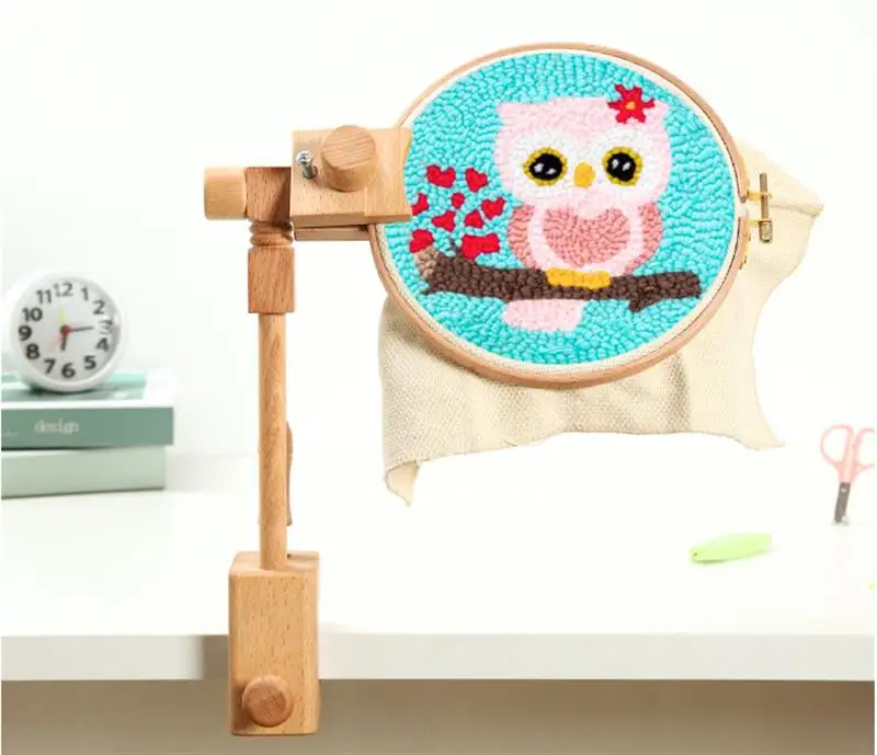 Деревянная подставка для вышивки с поворотом на 360 градусов | Дом и сад