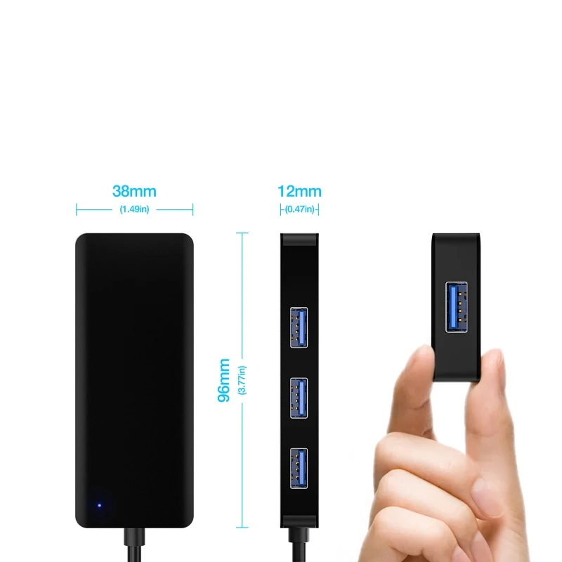 

Adapter For Laptop PC High Speed USB 3.0 Hub External 4 Ports Adapter Splitter USB Expander Computer Accessories