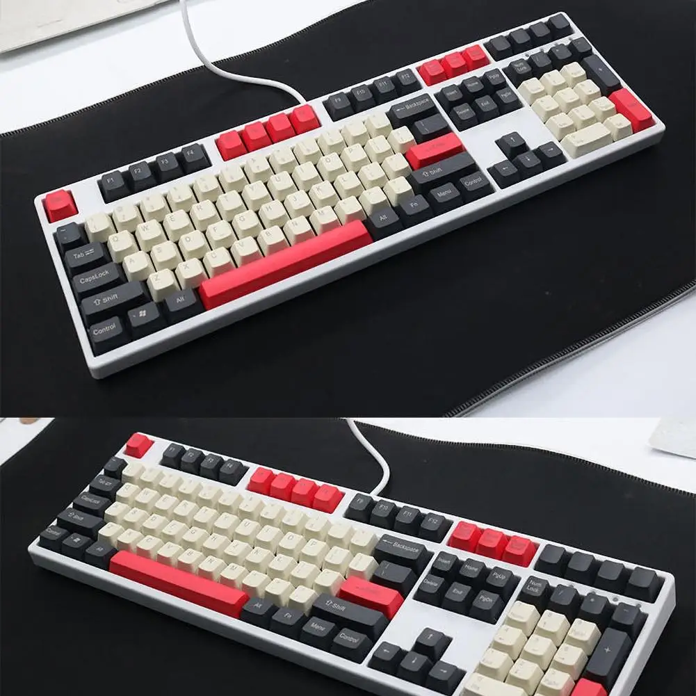 Универсальные колпачки для механической клавиатуры Cherry MX 104 клавиш разноцветные