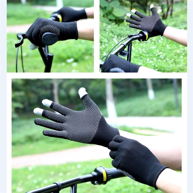 Перчатки для сенсорных экранов 1 пара мужчин и женщин велосипедные Нескользящие