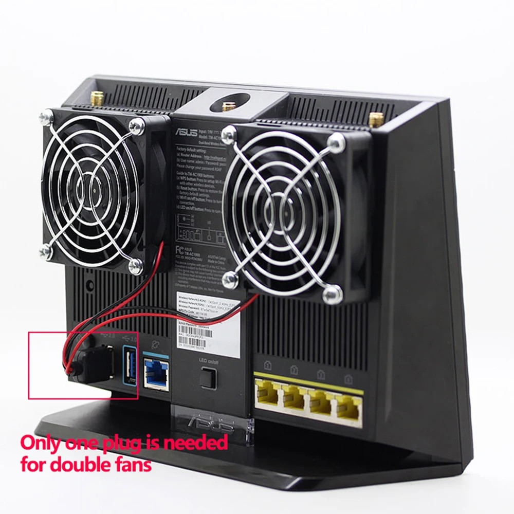 Охлаждающий вентилятор для ASUS RT-AC68U AC86U EX6200 Tengda AC15 USB-вентилятор 70x70x15 мм 5 В 0 2 а |