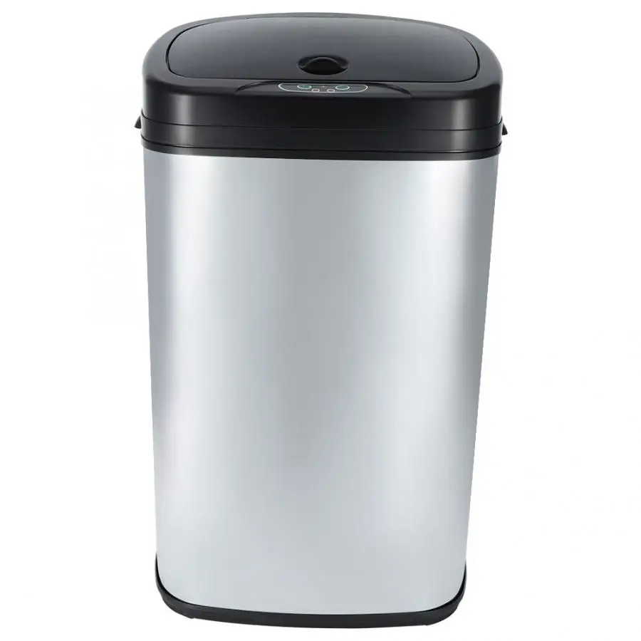 50L Kitchen Automatic Steel Silver Sensor Rubbish Waste Dust Bin Trash Can | Обустройство дома