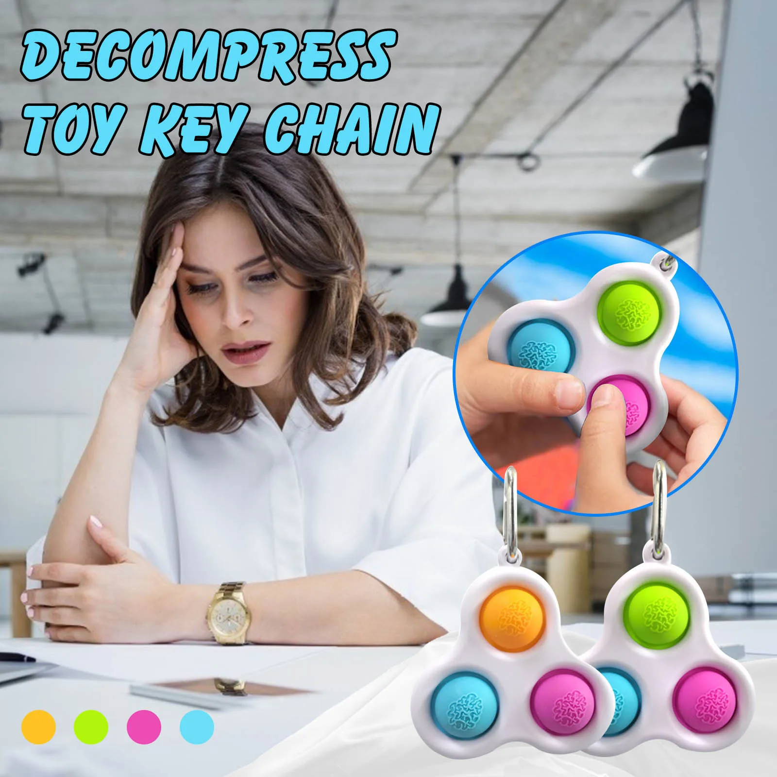 

Simple Dimple Fidget Toy Children Adult Dimple Toy Pressure Reliever Relief Board Controller Finger Sensory Toys анисѬесс Y*