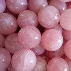 20 мм исцеляющий кристалл натуральный розовый кварц шар из Поделочного Камня свадебный Декор Коллекция гадание Сфера