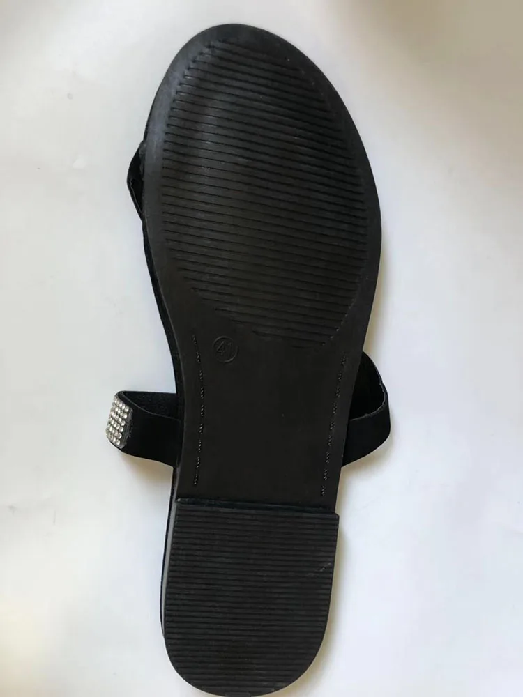 Летние женские шлепанцы; Zapatos De Mujer; модные пляжные шлепанцы со стразами; обувь на плоской подошве; женские шлепанцы; большие размеры; блестящие вьетнамки