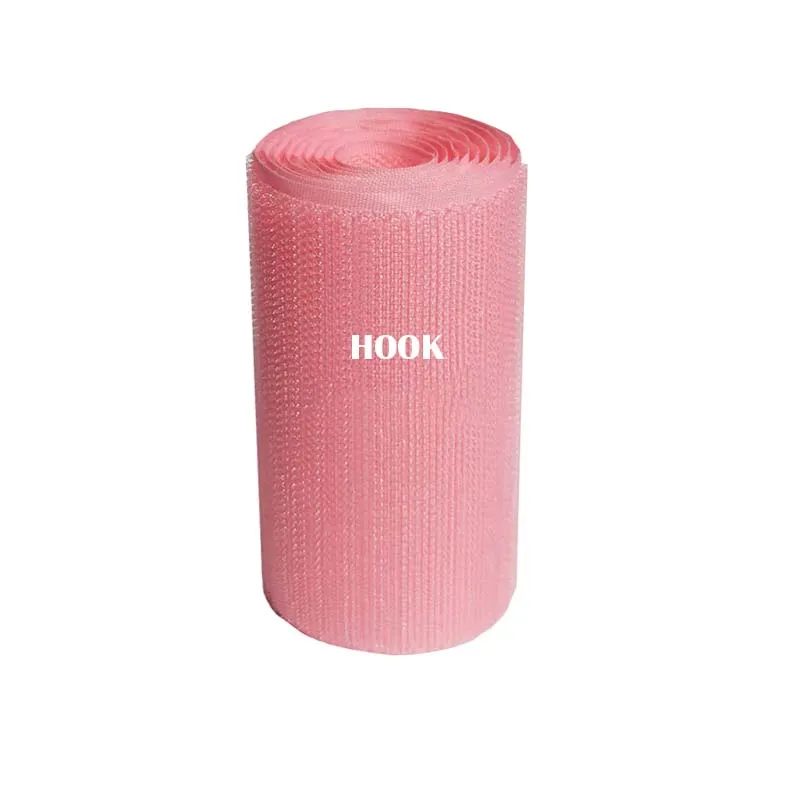 10CM Width pink No Adhesive Hook Loop Fastener Tape Sewing Magic Sticker Strap Couture Strip Clothing Pink | Дом и сад