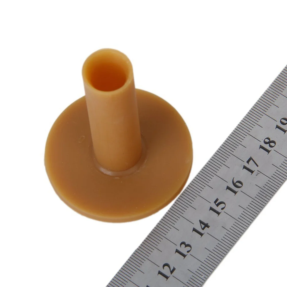 

3pcs 60mm / 70mm / 80mm Rubber Tees (Coffee)