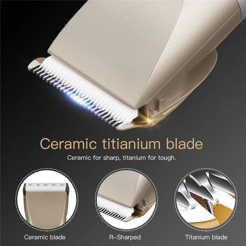 

Professional Hair Trimmer Digital Usb Rechargeable Hair Clipper for Men Haircut Ceramic Blade Razor Hair Cutter Barber Machine