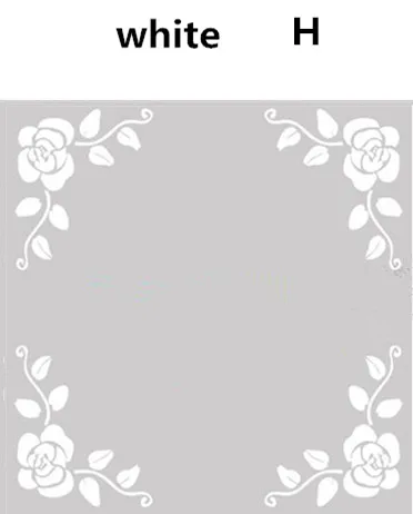white 4 шт./компл. самоклеящиеся оконное стекло стикер декоративная оконная пленка мебельное стекло зеркало угловой наклейка домашний декор - Цвет: white