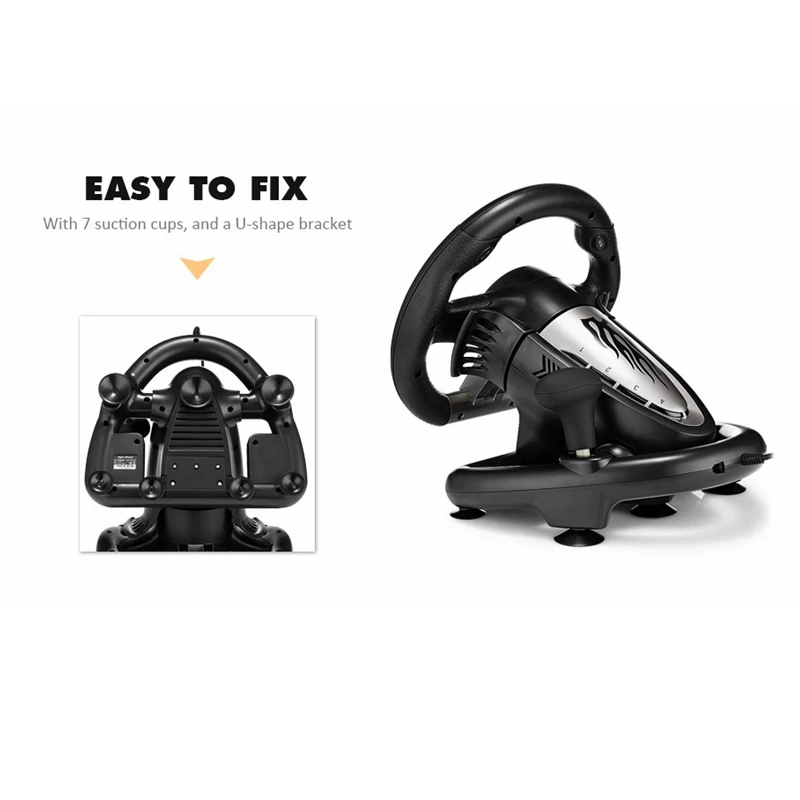 Игры рулевое колесо для Wii гонок. Контроллер джойстик с педалями. Совместимы PS4 PS3