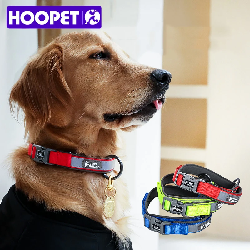 HOOPET ошейник для собак ошейник ошейники для кошек для щенков Регулируемый для средних и больших собак