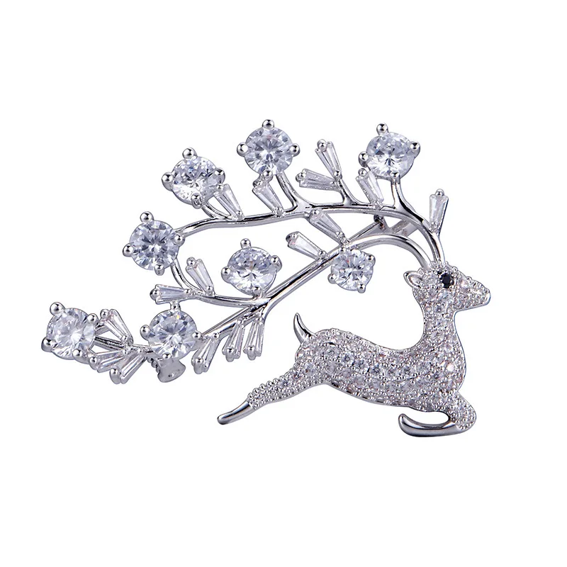 

Cute Deer Brooch for Women Fashion Party Wedding Jewelry Animal Banquet Brooches Pins Christmas Gift Wedding Accessories