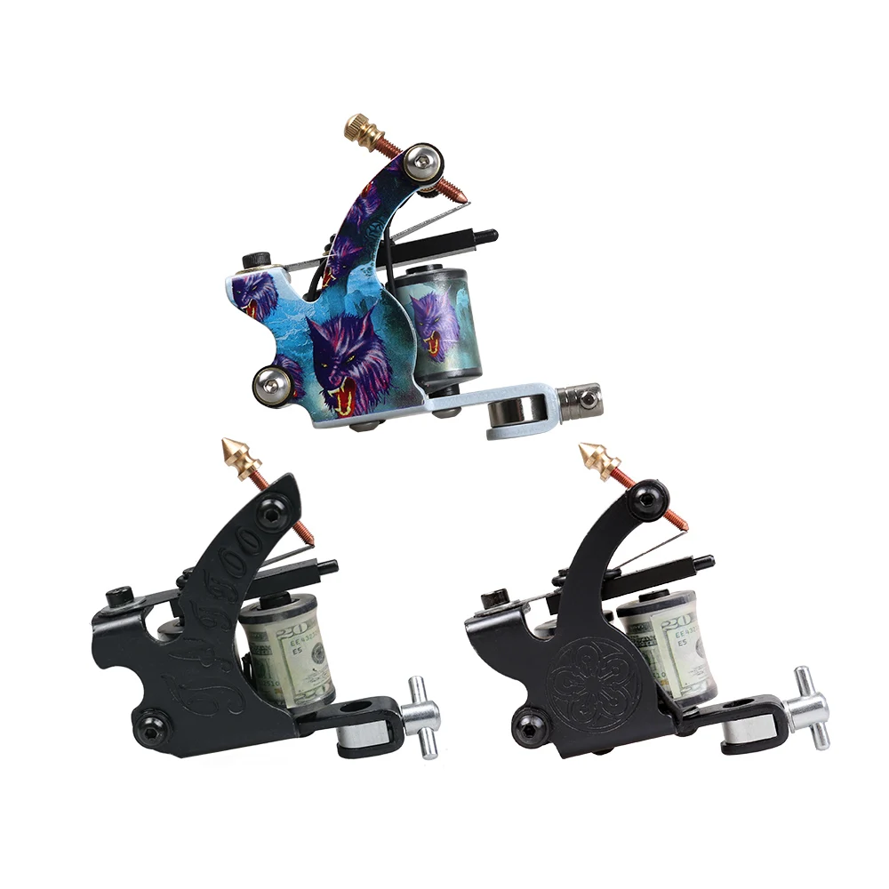 Набор для татуировок начинающих набор пистолета блок питания ручки инструментов