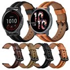Ремешок кожаный для наручных часов Garmin Vivoactive 4, сменный Браслет для Garmin шнур 2шнур SqVivoactive3, аксессуары