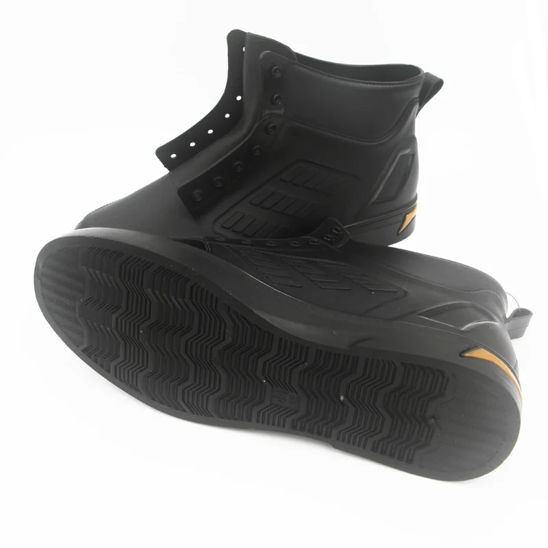 Сапоги Aleafalling мужские резиновые водостойкие на шнуровке короткие Нескользящие
