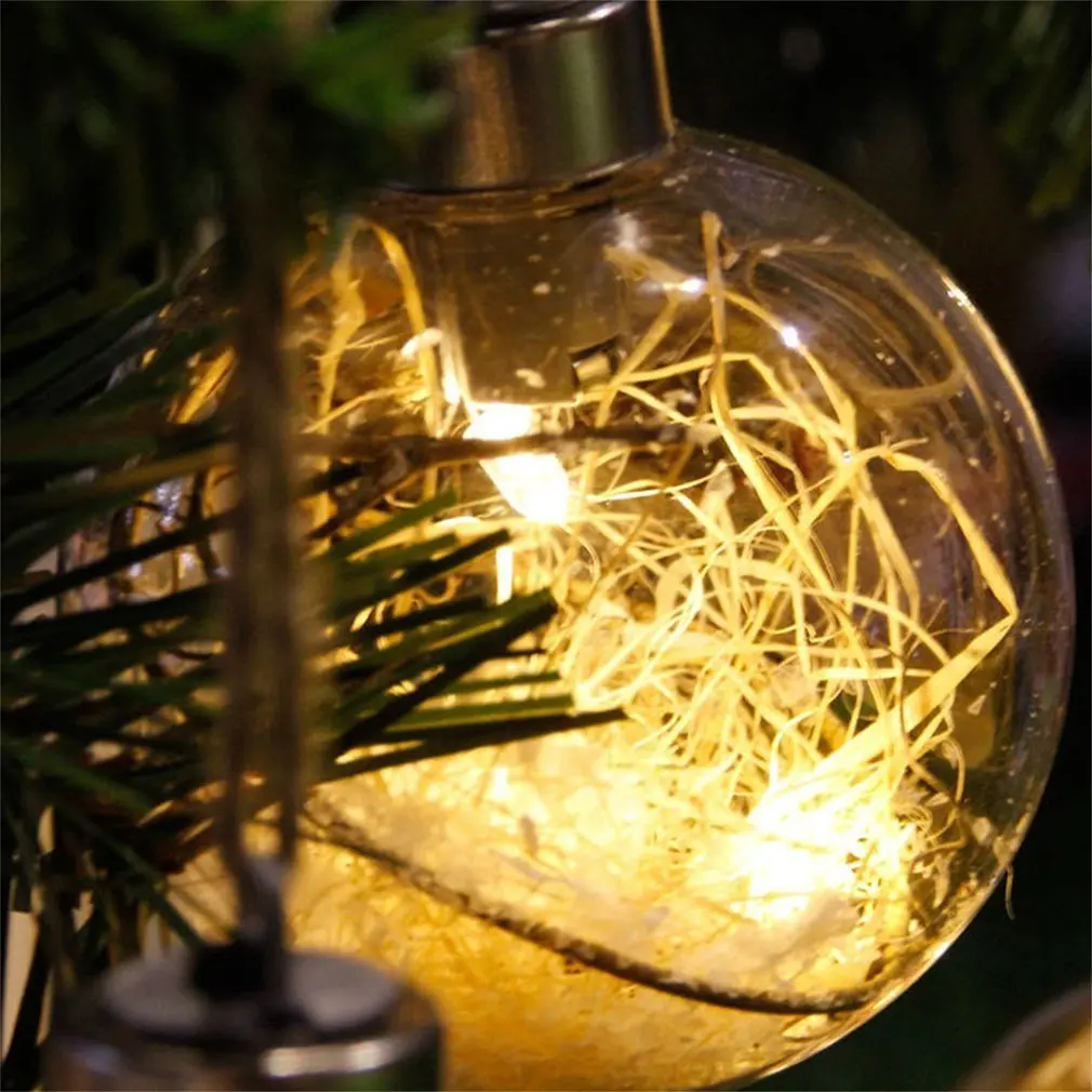 8 см романтическое Рождественское украшение в виде шара прозрачный ПВХ домашний