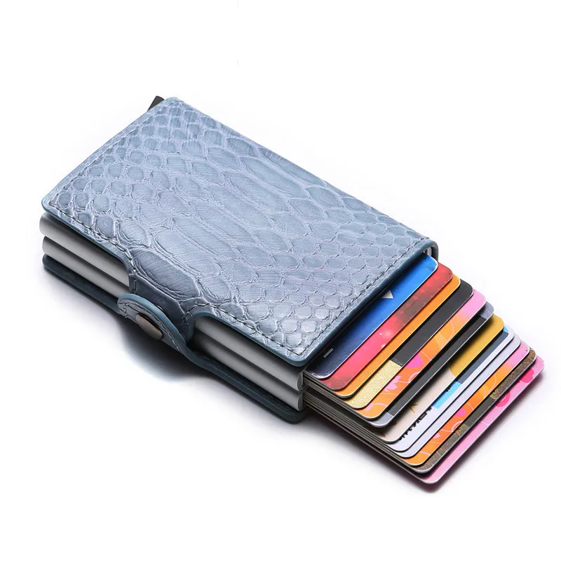 2020 Мужская и женская мода RFID металлическая алюминиевая двойная коробка