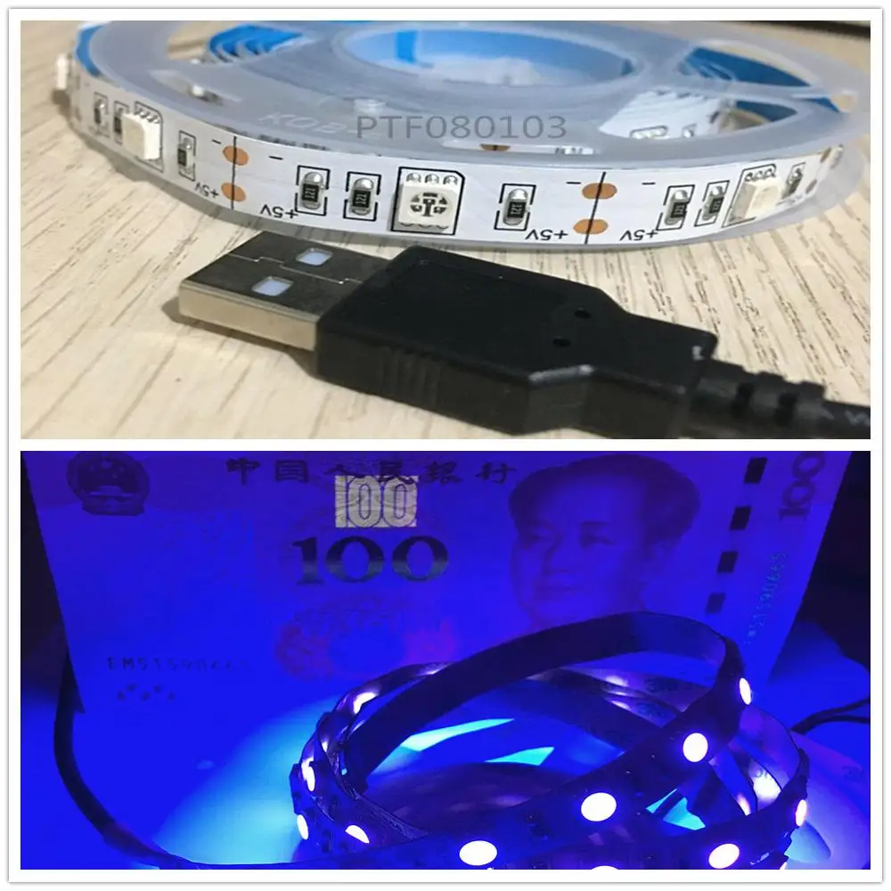 2 м 5050 SMD чип УФ светодиодная лента светильник 30 светодиодов/m так как изделие не