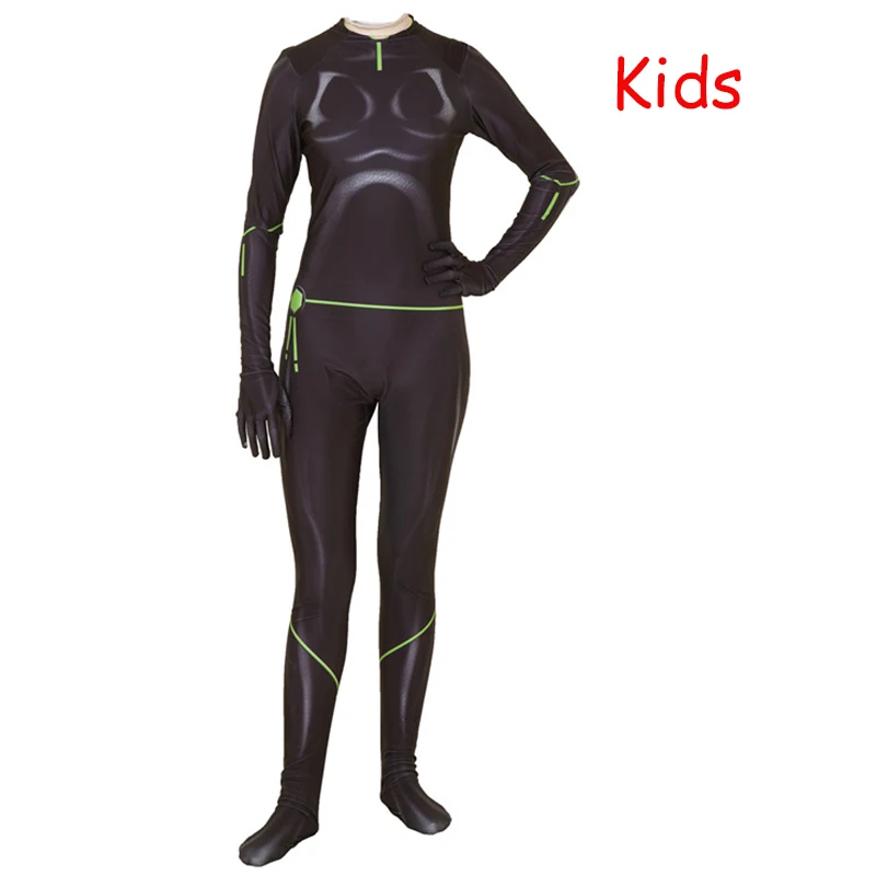 Only costume kids Аниме Косплей Костюм королева пчела костюм Кошка Нуар парик Zentai лайкра 3D комбинезон с принтом Хэллоуин костюм для детей для женщин и мужчин - Цвет: Only costume kids