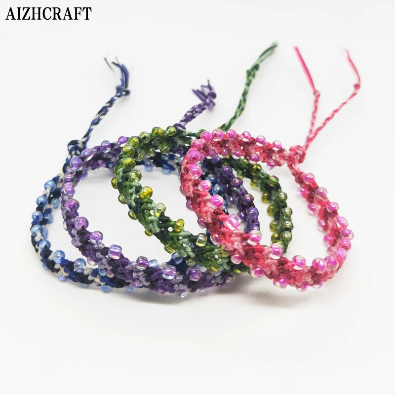 Бисер AIZHCRAFT из вощеной нитки эстетический браслет дружбы и для женщин женское