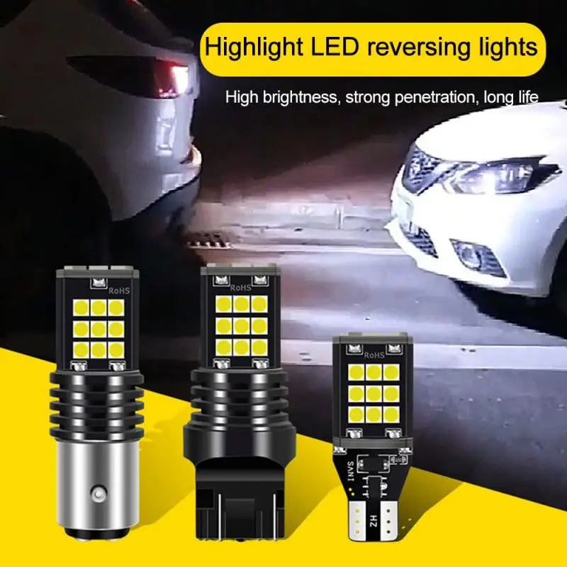 

1 PC 1157 LED Bulbs T15 T20 3030 24 smd Backup Reverse LED Lamp for Turn Brake Signal Fog Lights Car Light 12V 21W White Lamp