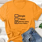 Женская футболка с забавным графическим принтом, с круглым вырезом