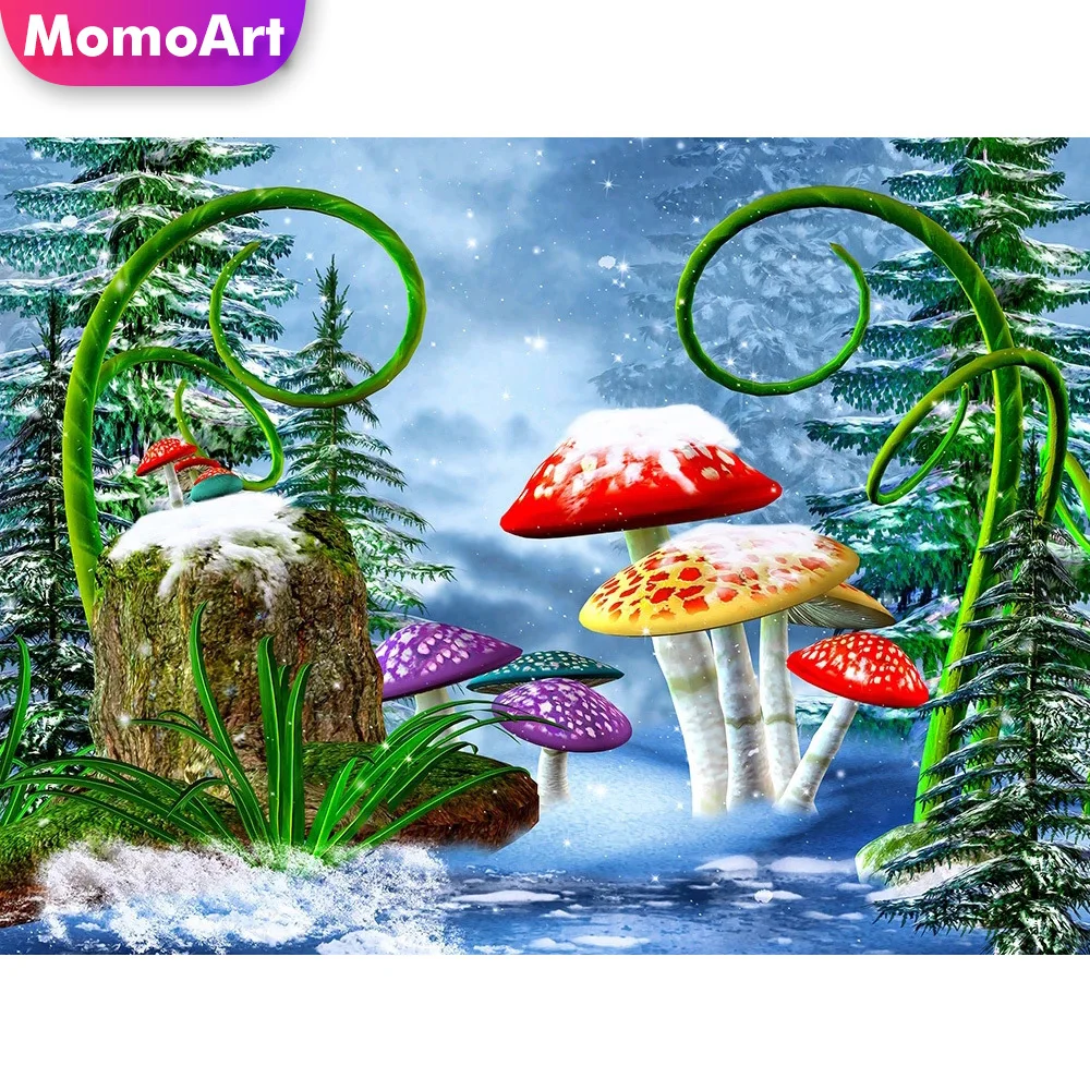 

Набор для алмазной вышивки MomoArt в виде грибов