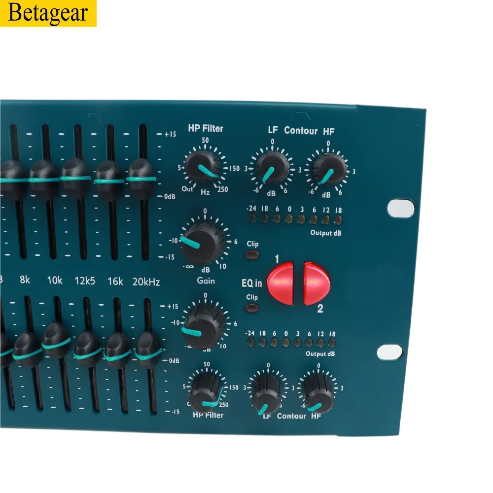 Betagear 31 полоса стерео Графический Эквалайзер EQ FCS966 управление динамиком графический эквалайзер Аудио графический эквалайзер Профессиональное аудио
