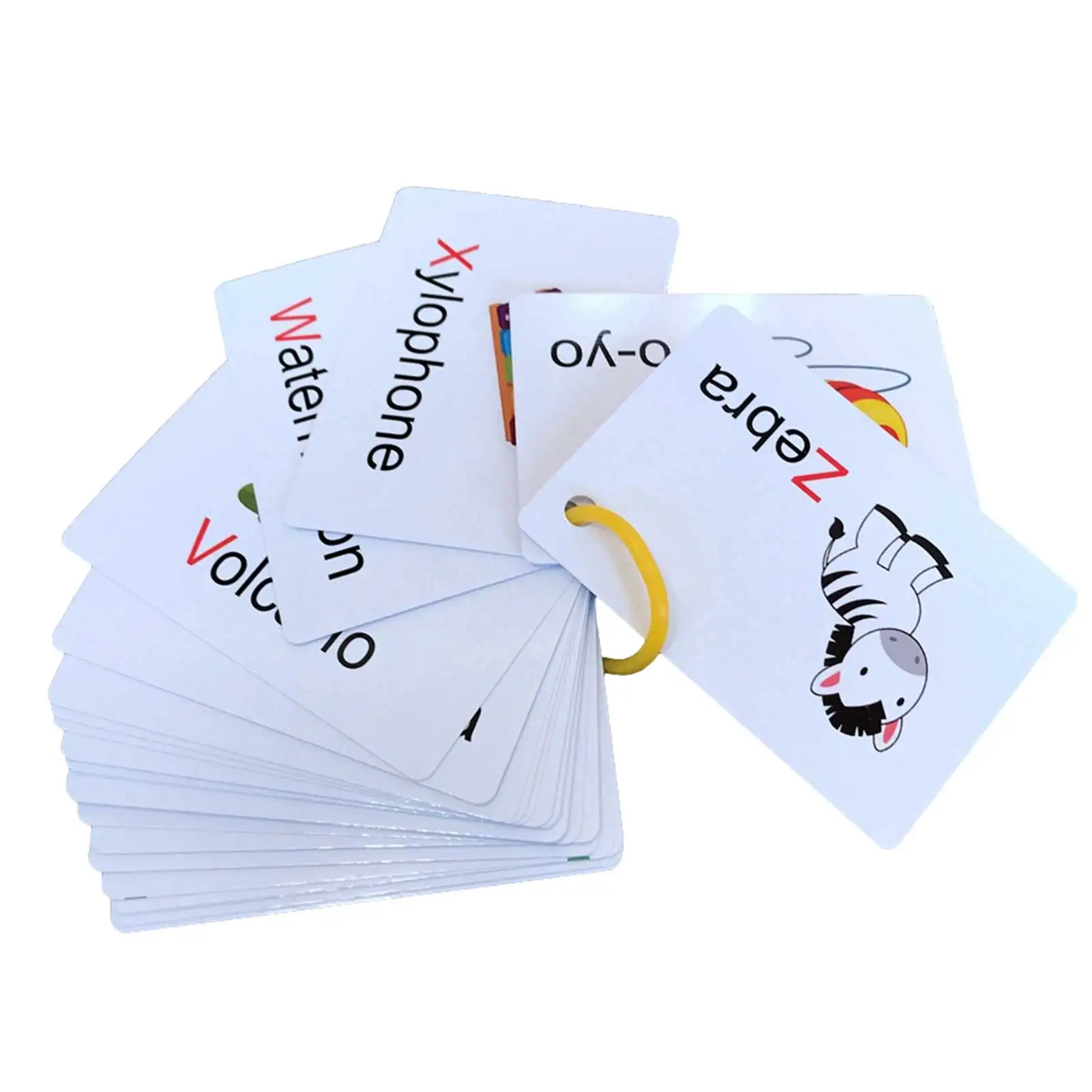 

Waterproof Montessori Early Educational Cognition Flash Cards Alphabet Learning Suit English Alphabet Learning Card Fashion