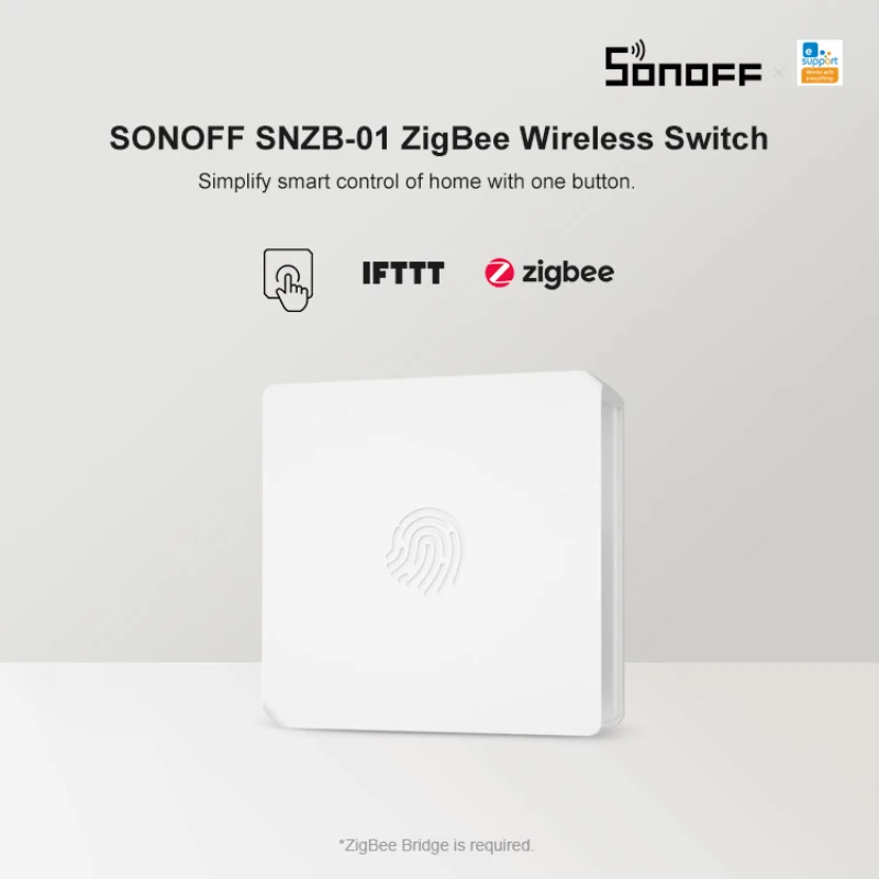 Умный беспроводной переключатель SONOFF Zigbee работает с приложением IFTTT ZBBridge eWeLink