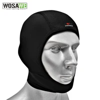 wosawe men cycling cap breathable bikewear moisture wicking running skiing riding head hat motorcycle helmet inner cap headwear