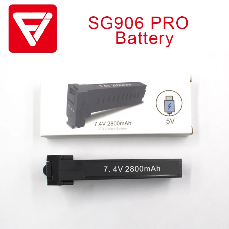 Аккумулятор для дрона SG906 Pro7.4V 2800 мАч литиевые аксессуары квадрокоптера