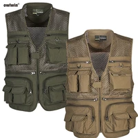 fishing jacket camping vest fishing vest quickly outdoor gentlemen west with multi pocke mesh vest tactical military