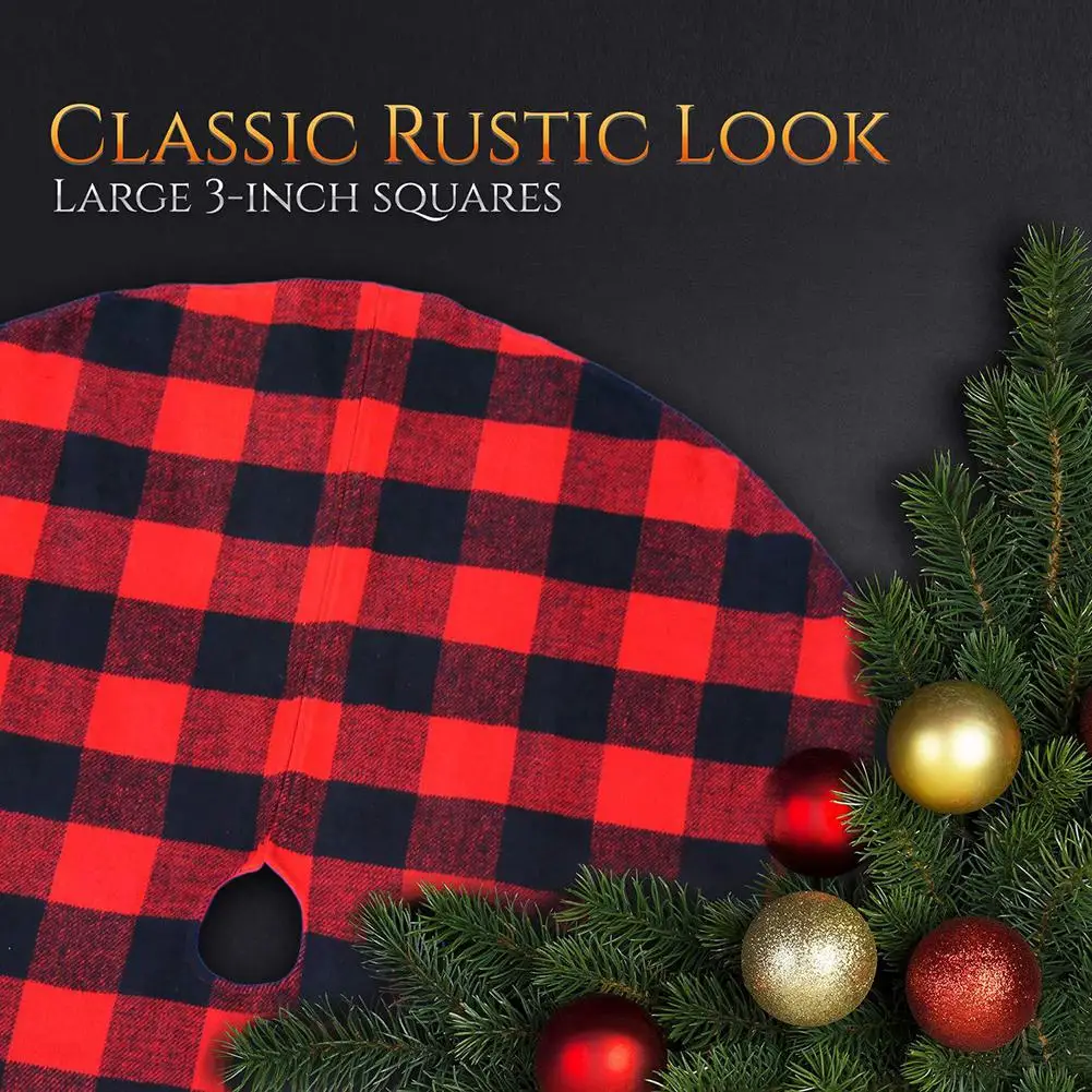 Рождественская елка юбка круглый ковер красная сетка ткань рождественские