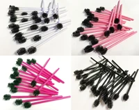 2500 pcs round tips nylon brush mascara wands mini comb disposable brush for lash extension brow microblading woman makeup tools