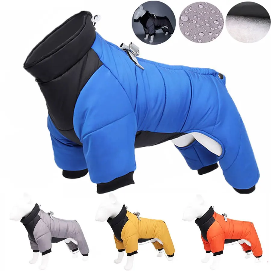 

Зимняя куртка для собак, утепленная одежда из чистого хлопка для собак, теплая удобная водонепроницаемая куртка для собак, одежда для чихуа...