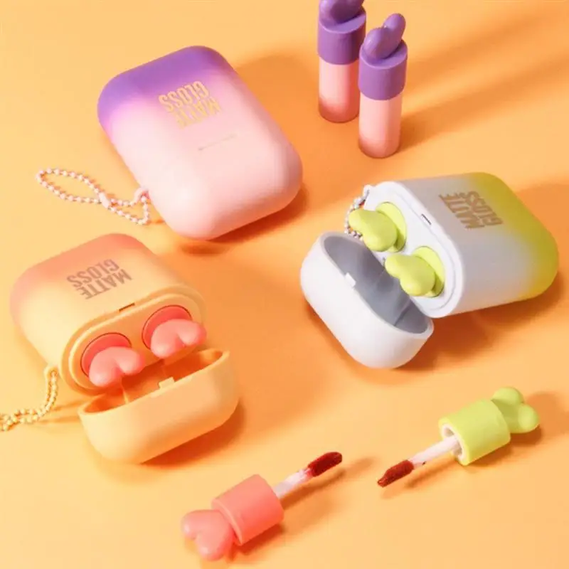 2 шт./компл. блеск для губ Матовая жидкая помада водостойкий стойкий увлажняющий