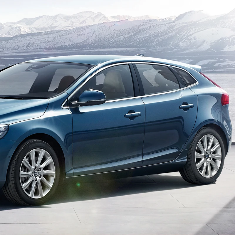 Lsrtw2017 304 нержавеющая сталь окна автомобиля планки для volvo v40 2013 2013 2011